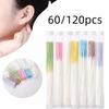120/60pcs Ear Piercing Cleaning Effective Ear Hole Cleaner Tool Disposable Earrings Hole Clean Paper Line for Removing Dirt Odor