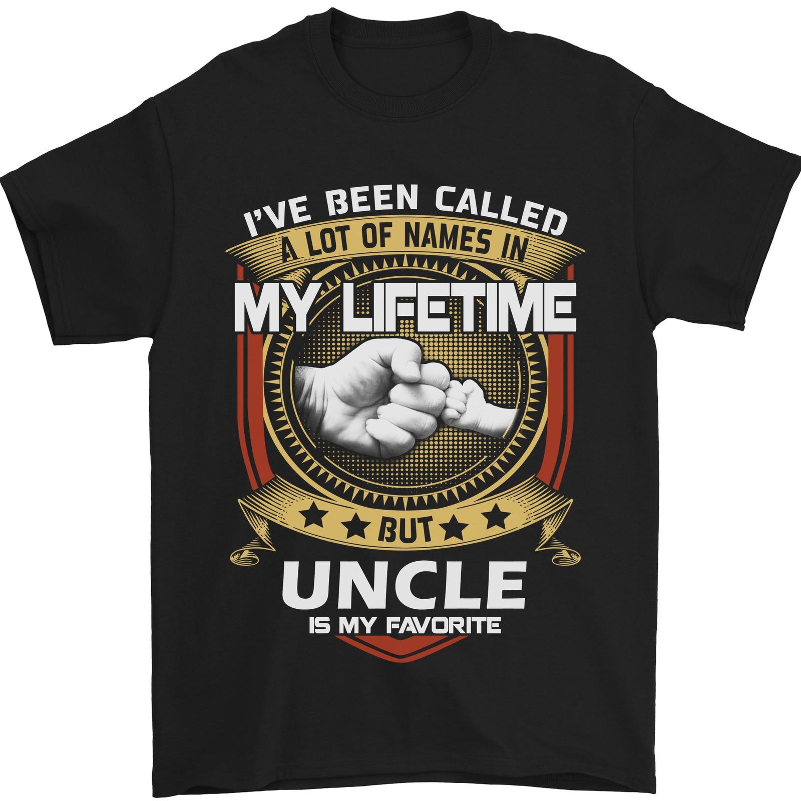 Uncle Is My Favourite Funny Fathers Day Mens T-Shirt 100% Cotton S