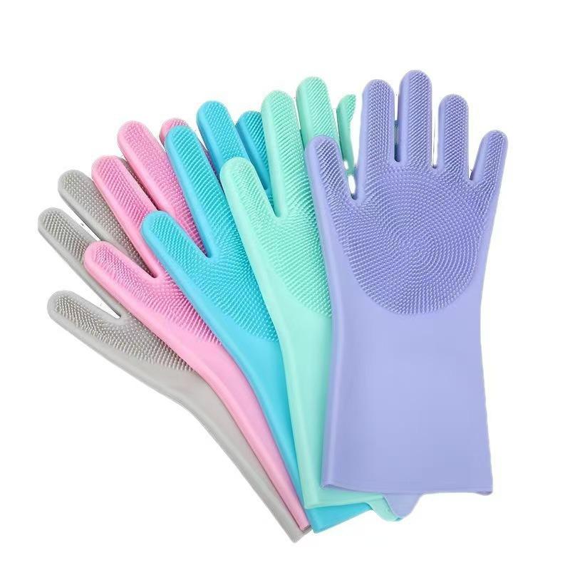 Pet Bathing Gloves: Anti-Scratch, Bite-Resistant, Durable Silicone Massage Gloves for Cat and Dog Washing