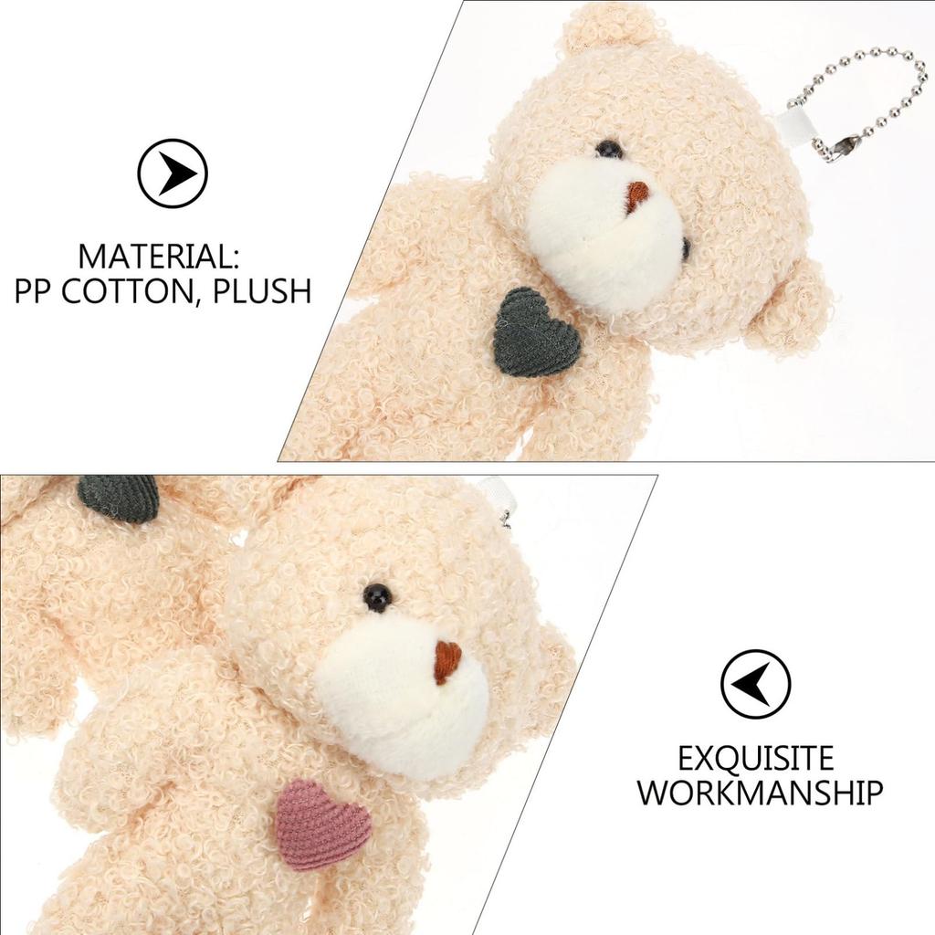 Toyvian Keychain Bear Cute Bear Keychain Bear Small Key Chain Bear Stylish Cute Keychain Pendant Bag Charm Bag Accessory Decoration Birthday Wedding