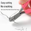 Pink DIY Multifunctional Jewelry Pliers Set: 5" Needle-Nose, Round-Nose, and Angled Pliers. Ideal for crafting and detailed work.