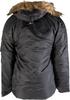 Winter Jacket Mil Tec N-3B BASIC Pilot Jacket Long Black