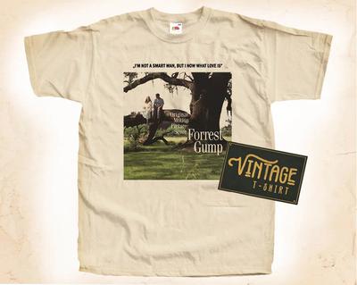 T-SHIRT Forrest Gump V4 Maglietta Poster Film Vintage Taglie Naturali dalla S alla 5XL