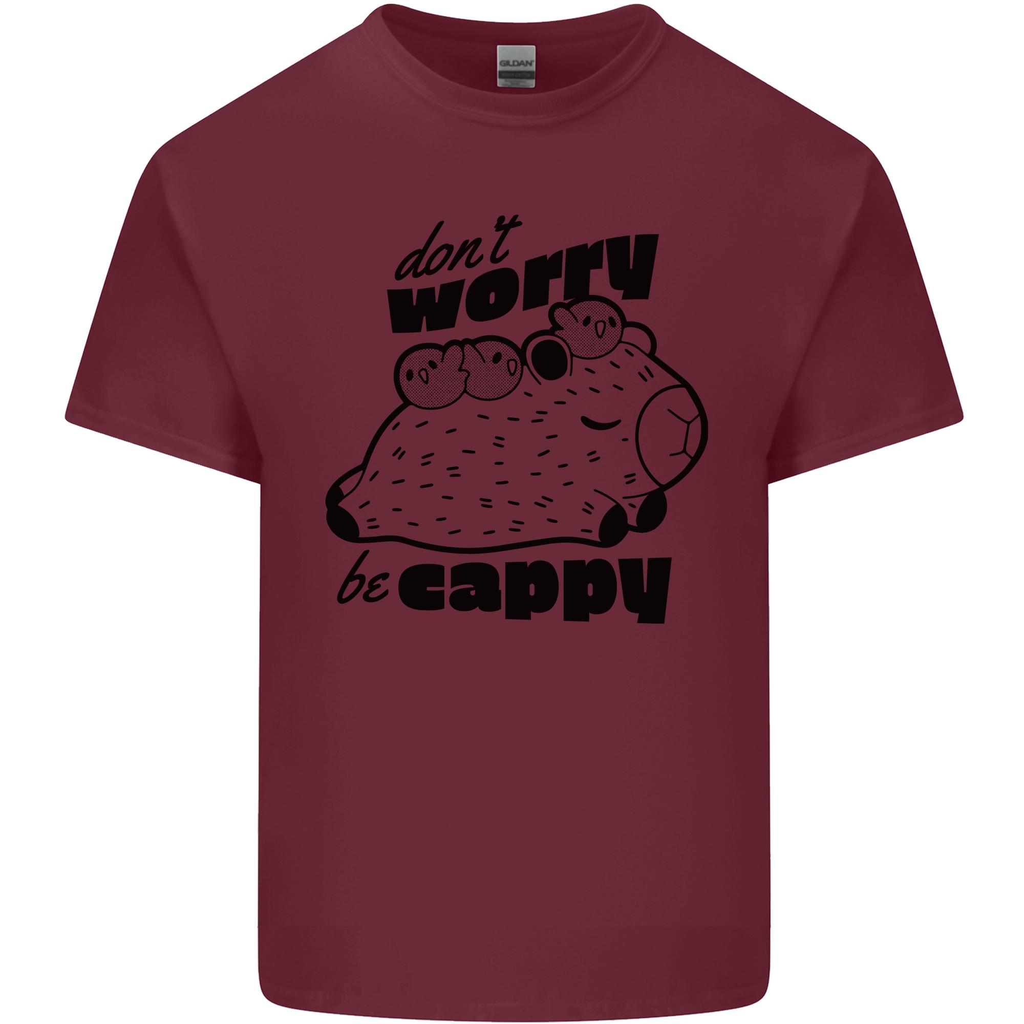 Capybara Dont Worry Be Cappy Unisexs Light Cotton TShirt S