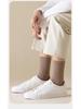 Men's Seamless Split Toe Cotton Socks: Solid & Striped, Breathable, Antibacterial, Anti-Odor, Mid-Calf Casual.