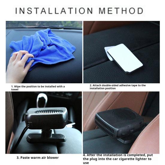 Car Heater Fan 12V 24V 200W Dual Function Defroster Defogger Cooler Dryer Hot Cold Air Fan Fast Heating Auto Windshield Frost Remover