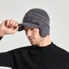 Coldproof Knitted Benines Solid Color Knitted Skullies Fashion Knitted Baseball Hat  Streetwear