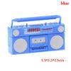 Dukkehus Mini Ornamenter Mini Nostalgisk Radioopptaker Modell Leker Dekorasjoner