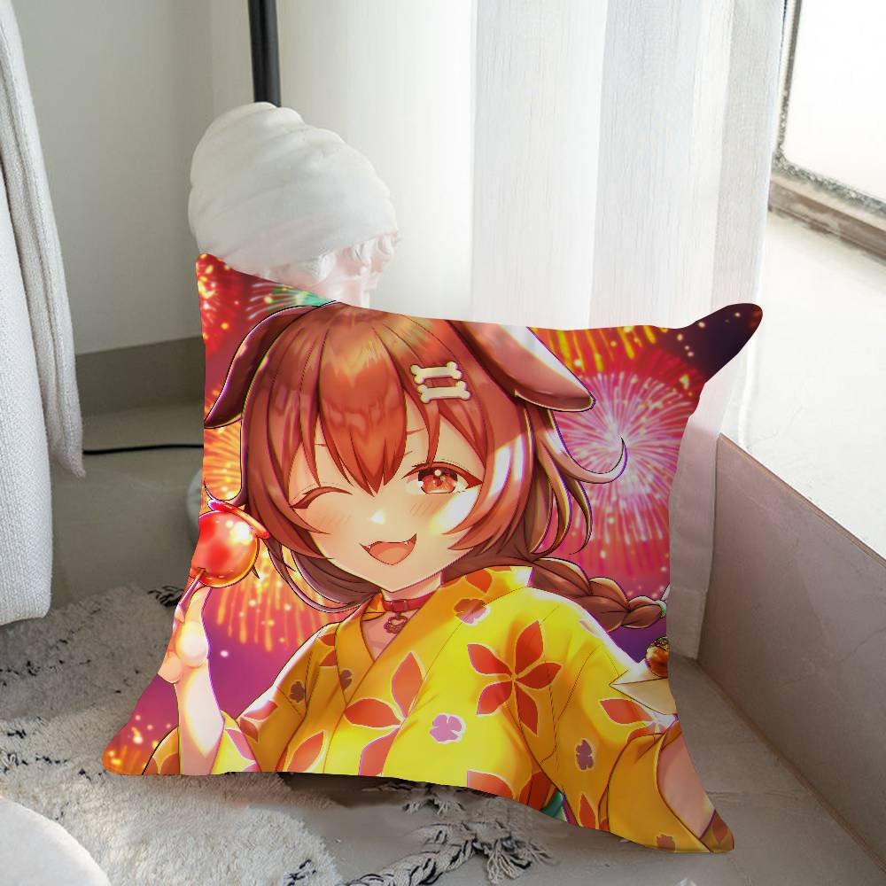 I-INUGAMI KORONE Tecknad Animation Personlig Bild Text Hem Dekorativa Kuddar Hushållsgåvor 45x45cm