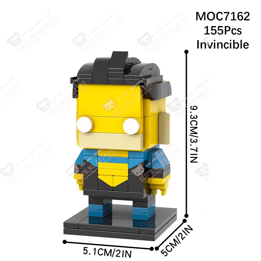 Kreative Cartoon-Serienfiguren MOC Bausteine DIY Bender Roboter Inspector Gadget Unbesiegbarer Omni-Man Modell Spielzeug für Kinder