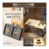 Folding Car Table, Car Desk, Car Folding Table, 5 Height Angle Adjustment, Wooden Board, Compatible with Laptops, Includes Drink Holder, Compatible