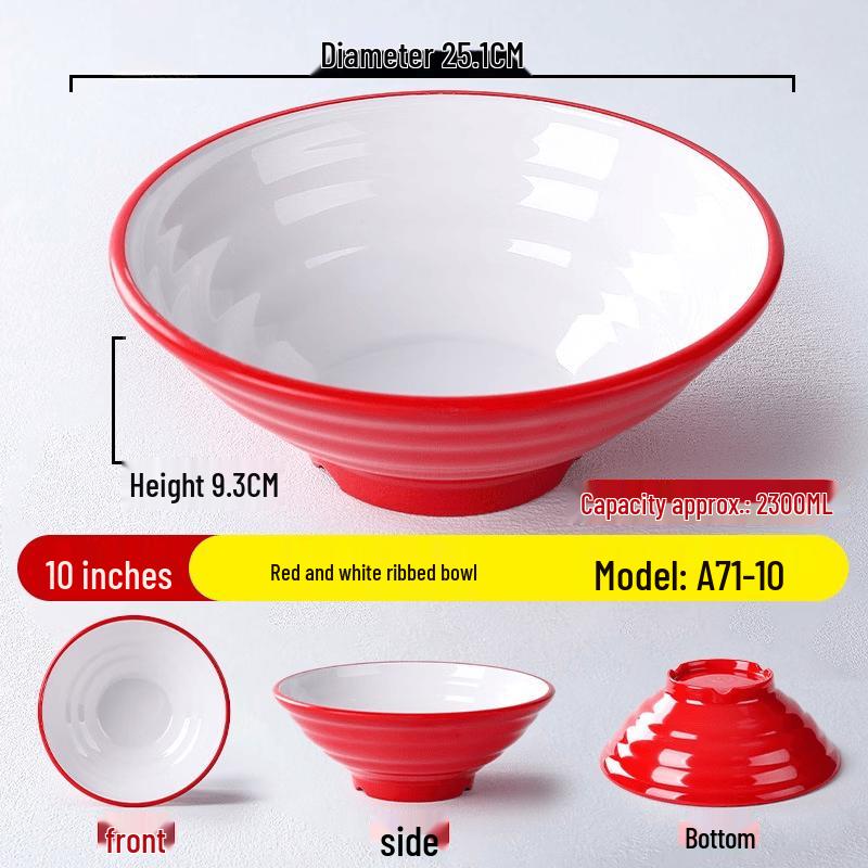 Lan Tuan 10-inch Melamine Noodle Bowl & Cutlery Set