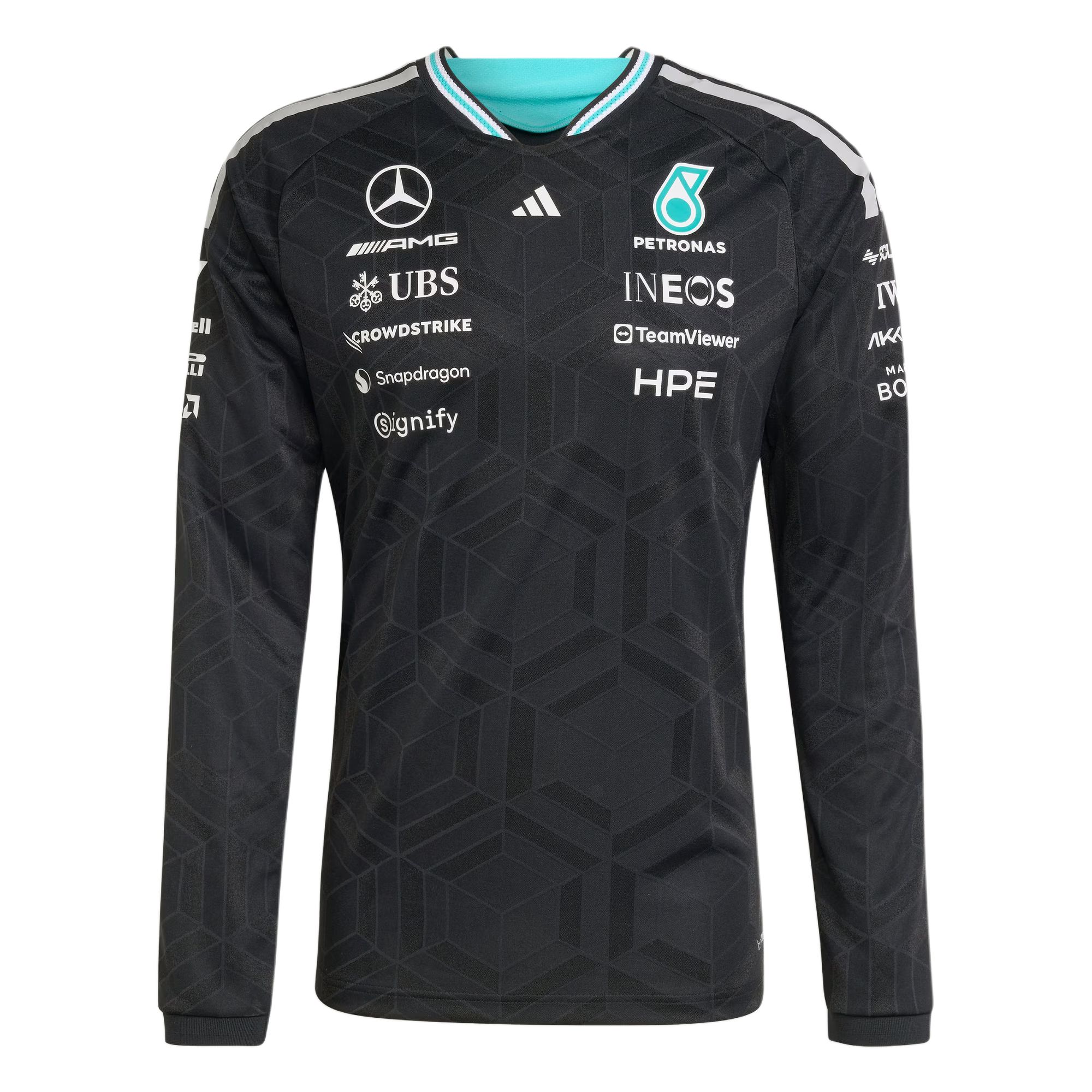 

Adidas Мерседес - Амг Петронас Формула 1 Команда Джерси Аутентичный Свитшот Приталенный Спортивный С длинным рукавом Быстросохнущая Футболка Мужские топы KE5309 XL