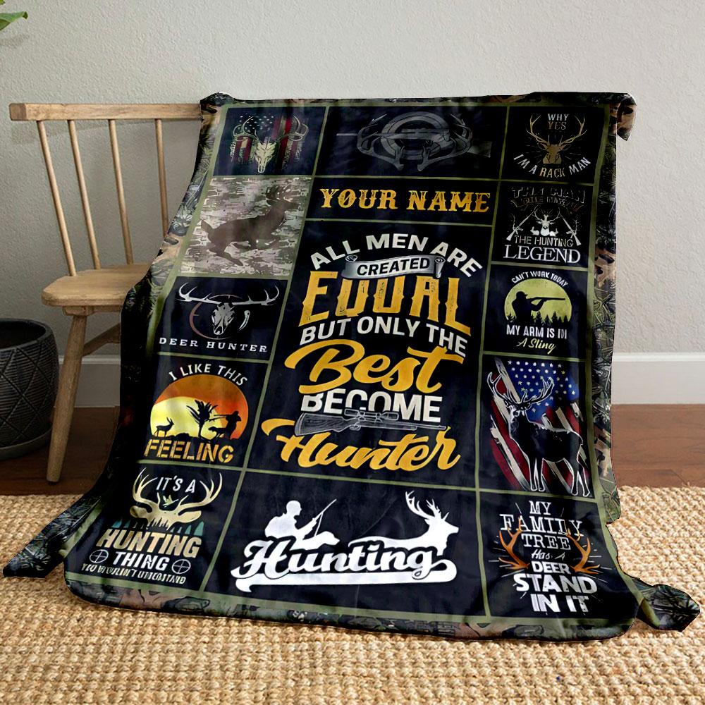 

Personalized Deer Hunting Blanket Camo Style Deer Hunting,bedroom Blanket for Livingroom Couch lunch break Soft throw for Friend s festival Gift 80cm x 120cm