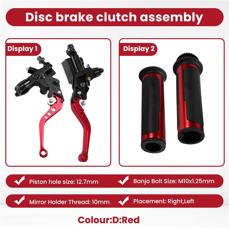 Precise Motorcycle Handlebar Brake Lever 22Mm Fade Resistant Brake Master Lever Durable Suit For Scooter Bike Street Bike ATV