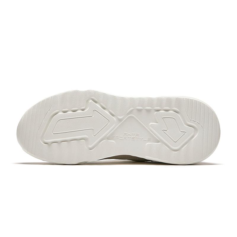 

New Anta Unruly Series Slip Resistant Abrasion Resistant Low top Casual Shoes Women s White Beige Green 922448816-5 37.5