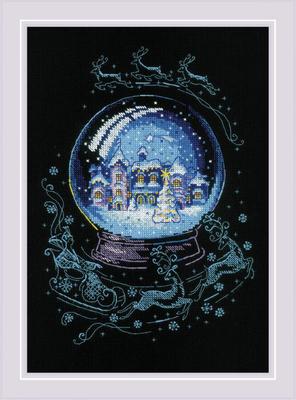 RIOLIS Winter Fairy Tale Christmas Cross Stitch Kit Beginner Advanced Cross Stitch Adult Cross Stitch Counted Stitch Embroidery Kit Christmas - 2151,