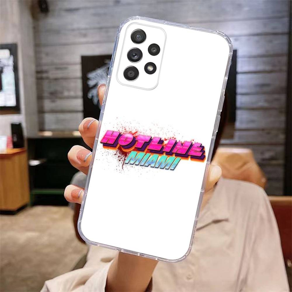 

Game Hotline Miami Phone Case For Samsung Galaxy A,71,70,52,51,40,31,50,50S,30S,21S,12,10,Note20ultra Transparent Cover samsunga714g