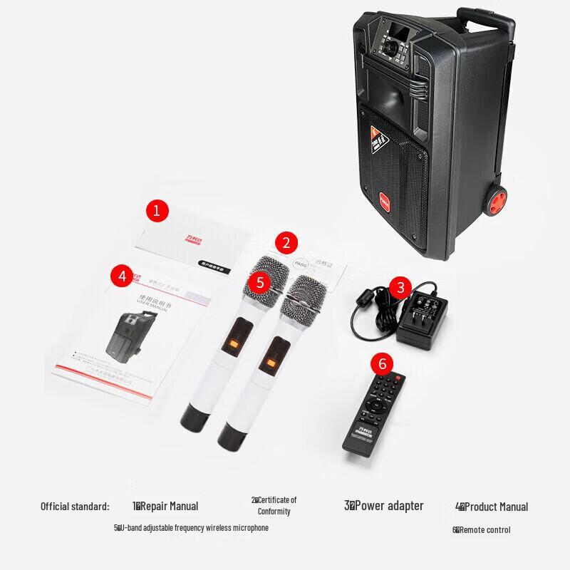 Malata M+9051E Portable Karaoke Trolley Speaker