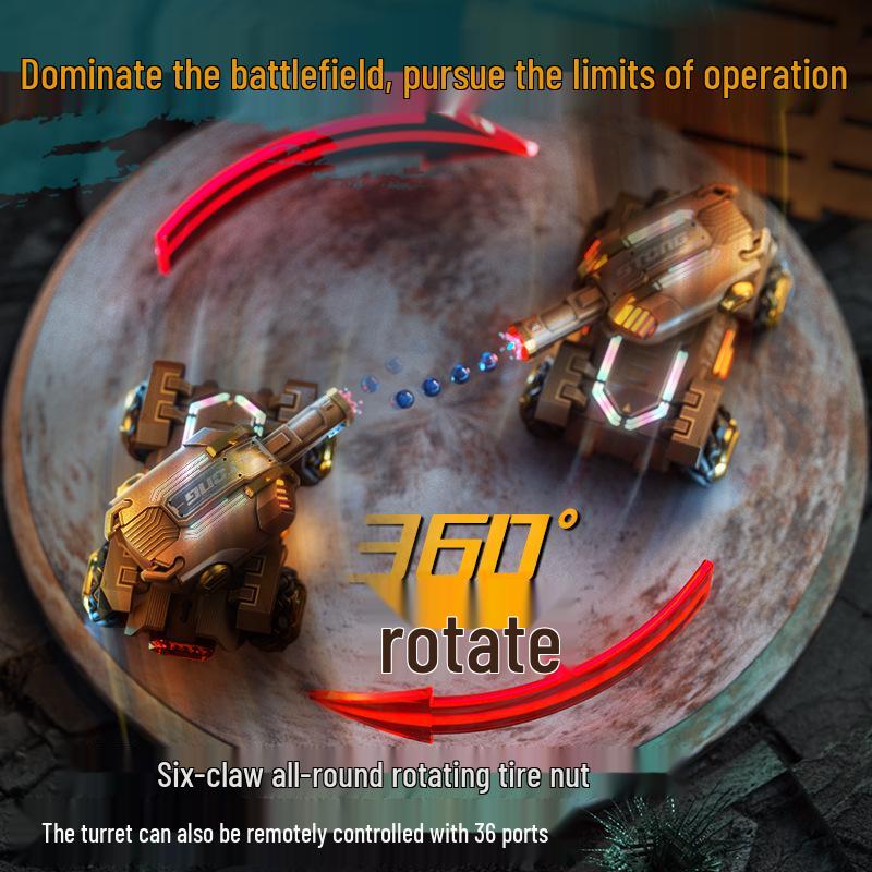 Gesture-Controlled Remote Tank with Water Bomb Launcher & Drift Spray
