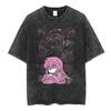 2026 Estate Saldo Estivo Vintage Lavato Anime Bocchi The Rock Gotoh Hitori Kessoku Band Maglietta Uomo Donna Maglietta Oversize Vintage
