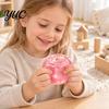 Desk Accessories for Adults Apple Ice Sand Squishy Fidget Toy, Slow Rising Squeeze Stress Relief Toys Transparent Fruit Sensory Toy Kids Soft