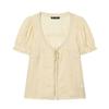  European and American Style, New Women's Fashion, Fashionable Style, Embroidered Sheer Shirt 0881013