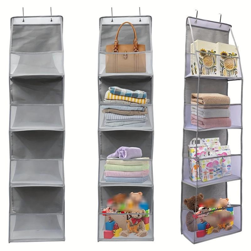 4 Layer Foldable Hanging Organizers Storage Bag Snacks Toys Clothes Storage Holder For Hair Accessories Bathroom Dorm SNBD024