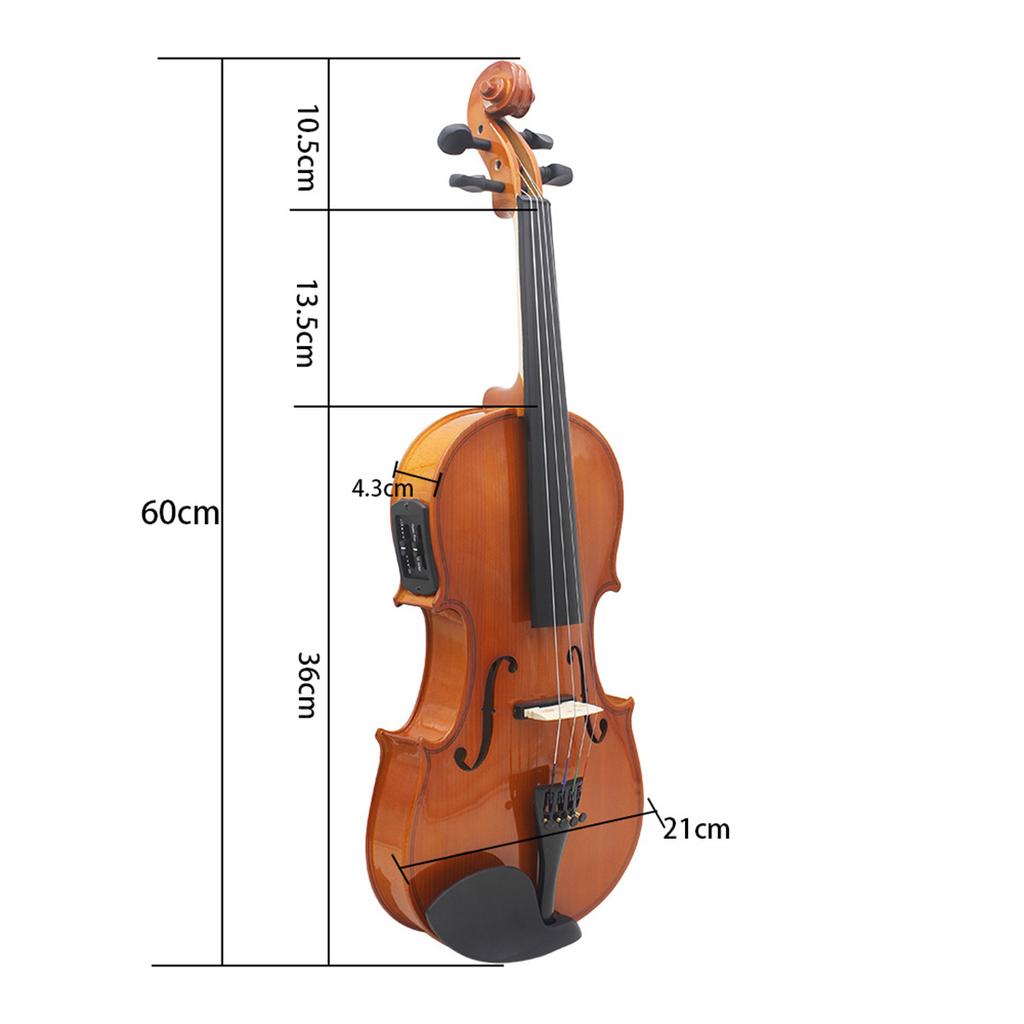 4/4 Electric Smart Violin Astonvilla  Acoustic EQ Natural Surface Maple Back Electric Violin Case Shoulder Rest Accessories