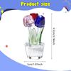 Crystal Craft Ornament Simple Style Desktop Living Room Decoration Flower Gifts