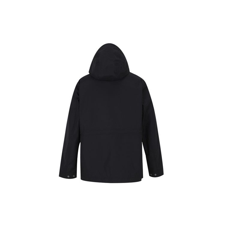 Timberland Winddichte Atmungsaktive Einfarbige Kapuzenjacke Herrenjacken Schwarz A2EQT-001