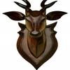 deer head wall mounted wooden deer showpiece product for wall decoration  Show Piece wall decor for living room