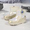 Children's Snow Boots with Thick Waterproof Design, Boys' Anti-slip Cotton Shoes, Girls' Cotton Boots