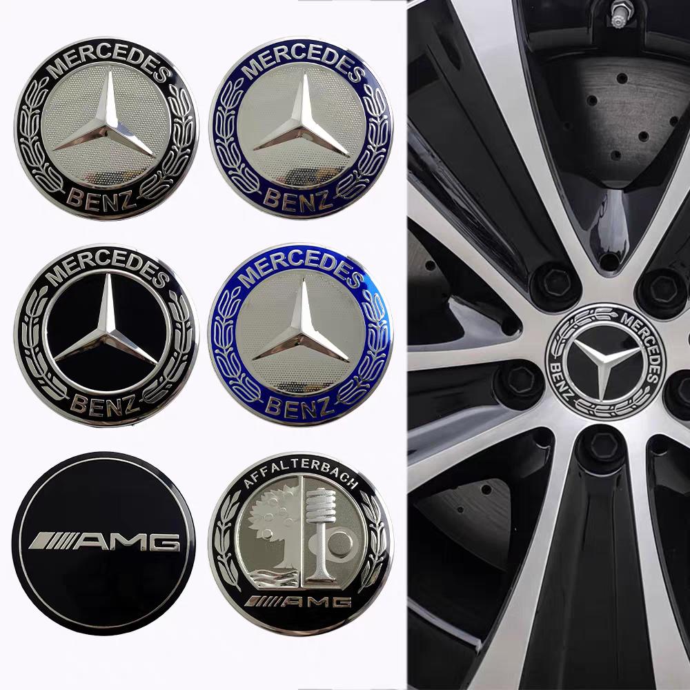 4 Stück 75mm Auto Schwimmende Radnabendeckel Abdeckung für Mercedes Benz Amg B/C/E/S Klasse A Klasse C200L GLC GLK CLA Zubehör 2
