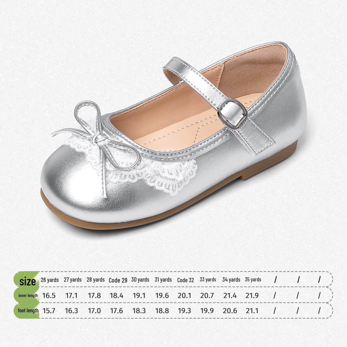 Snuffy Girls  2026 Leather Princess Lolita Soft Sole Shoes for Little Girls - Spring/Autumn New Fashion. EU 30