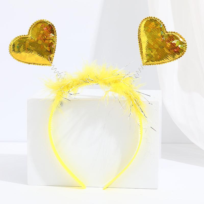 Valentine's Day Red Heart Headband Hair Clip - Wedding & Party Photo Prop