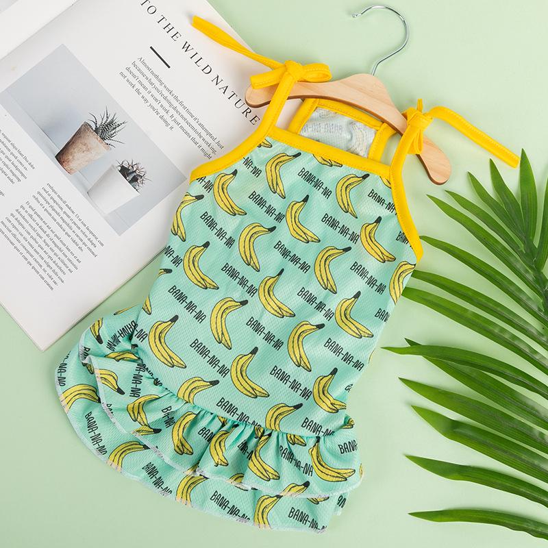 Spring/Summer Pet Suspender Dress for Dogs and Cats - Bichon & Teddy Print