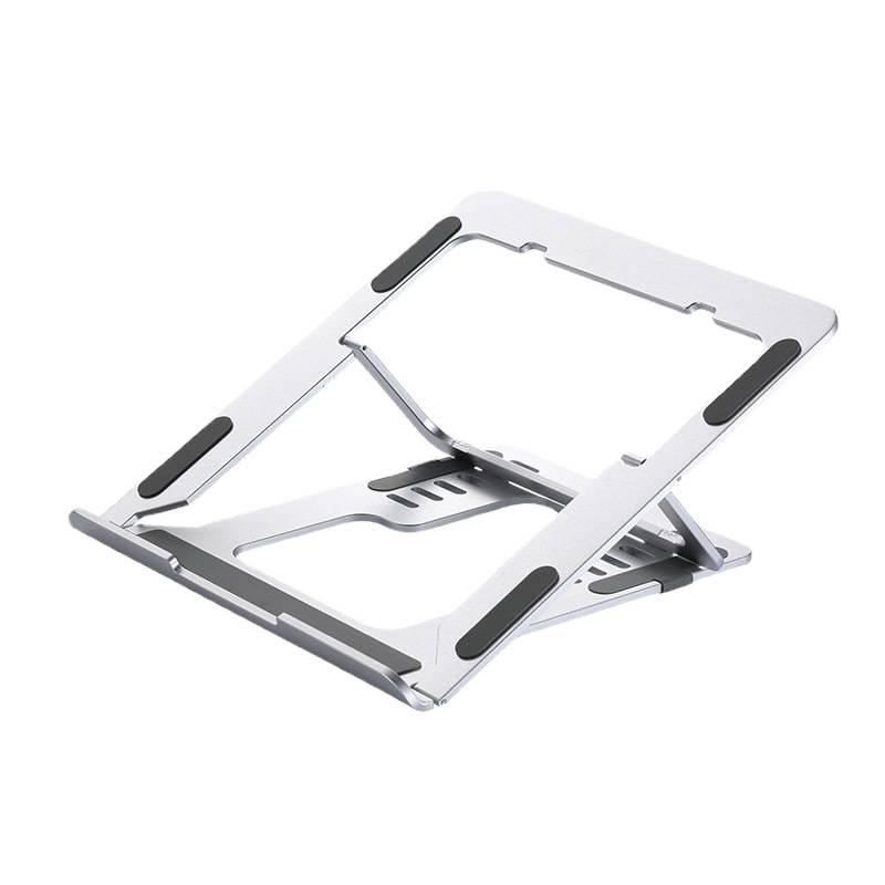 Six-Speed Aluminum Laptop Stand: Folding, Stable Desktop Riser