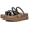 Light Luxury Rhinestone Slope Heel Roman Shoes New Platform Sole Single Shoes Soft Sole Ins Wind Commuting Shallow Mouth Versatile Sandals