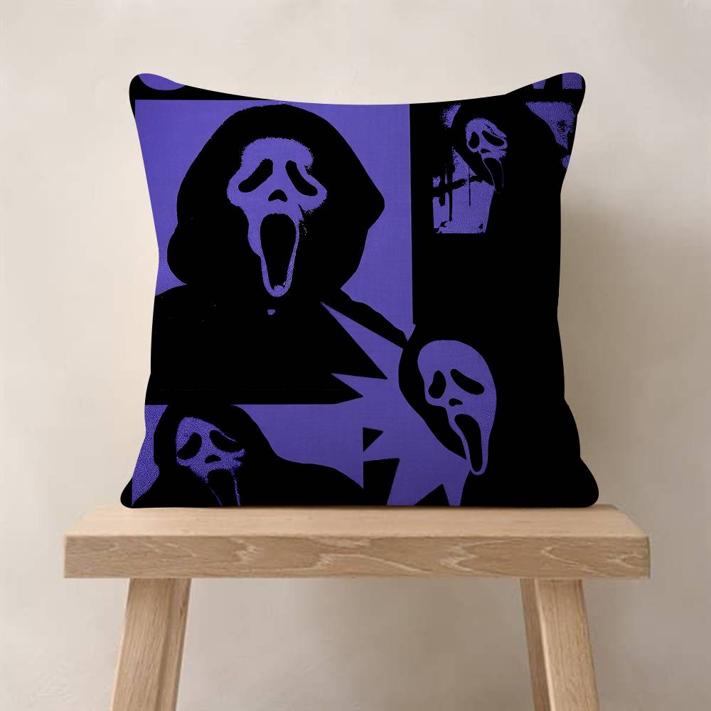 Horror Movie Scream Pillow Cover For Bedroom Room And Living Room Sofa Decorative Cushion Cover