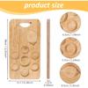 Whiskey Shot Board Shot Glass Holder Wooden Bar Serving Tray with Salt Rim, Bar Gifts for Men, for Drinkers