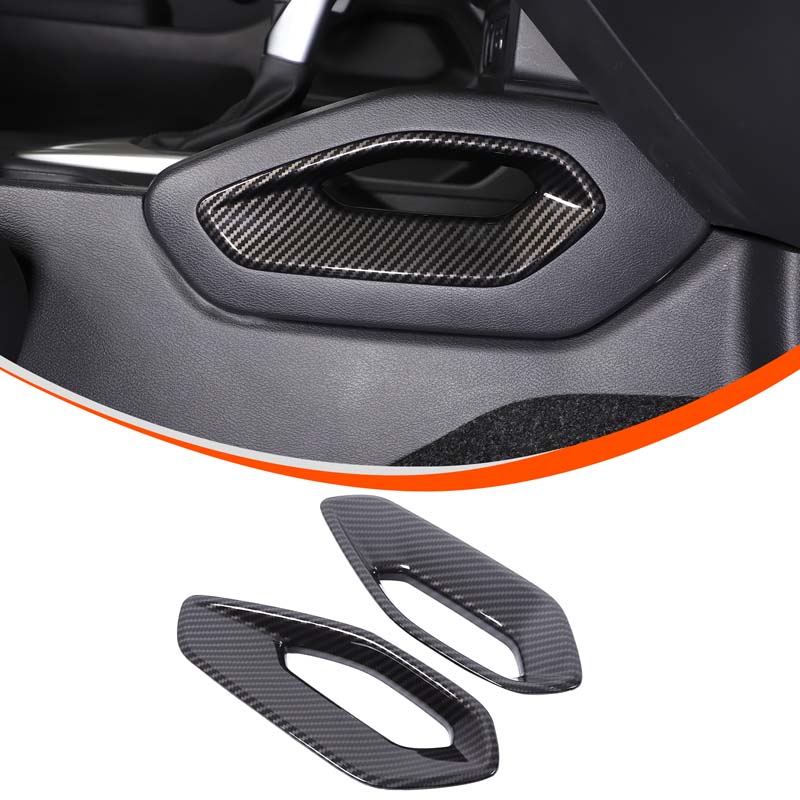 ABS Material Carbon Fiber Pattern Central Control Air Outlet Steering Wheel Grid Decorative Cover For Nissan Frontier -2024