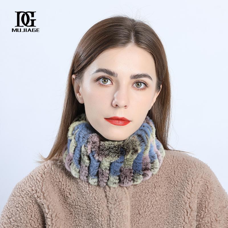 Bibs for Men and Women In Winter, Korean Version Thickened Neck Guard, Warmth, Handmade Otter Rabbit Fur Scarf, Hairband, Dual-purpose Neck Cover