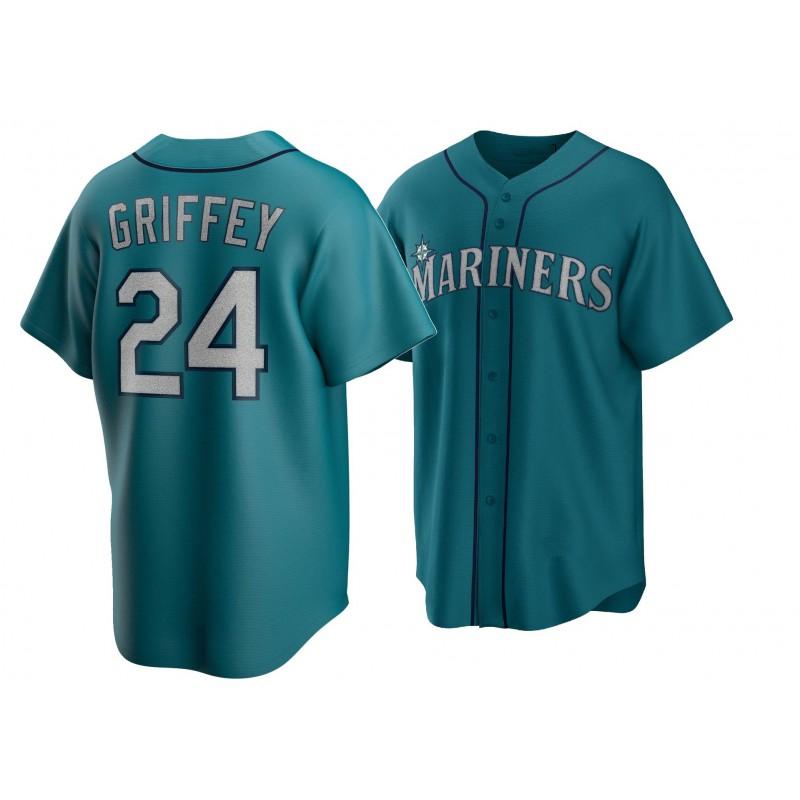 Unisex Embroidered Baseball Jersey Shirt Gruffey 24 Sports Fan Wear Cotton Blend Athletic Top