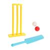 Kids Cricket Set Plastic Cricket Bat with 2 Balls and Stumps Backyard Sports Game Interactive Board Game Easy To Play