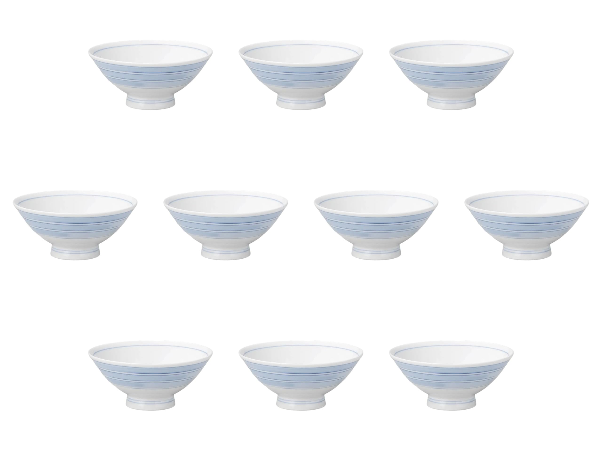 

Набор из 10 материалов для волос Комаджи x 6 Рисовая усиленная чаша Setomonohonpo [13,7 см], фарфор,