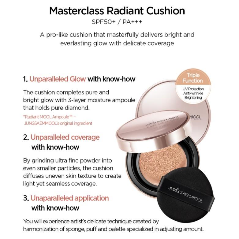 JUNGSAEMMOOL Masterclass Radiant Cushion(refill Included) SET 15gx2 SPF50+PA+++