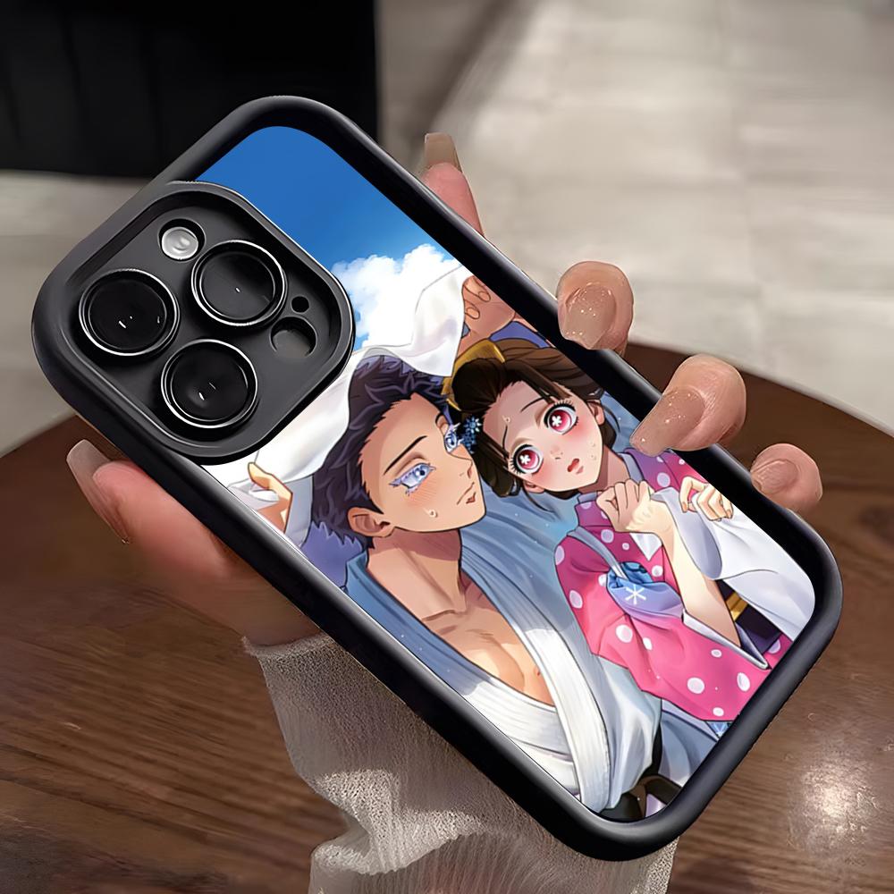 

Hot Anime Akaza X Koyuki Phone Case For IPhone 17 Pro Max 15 Pro 16 14 Plus 12 13 Mini 11 Pro Shockproof Soft Cover iPhone 16