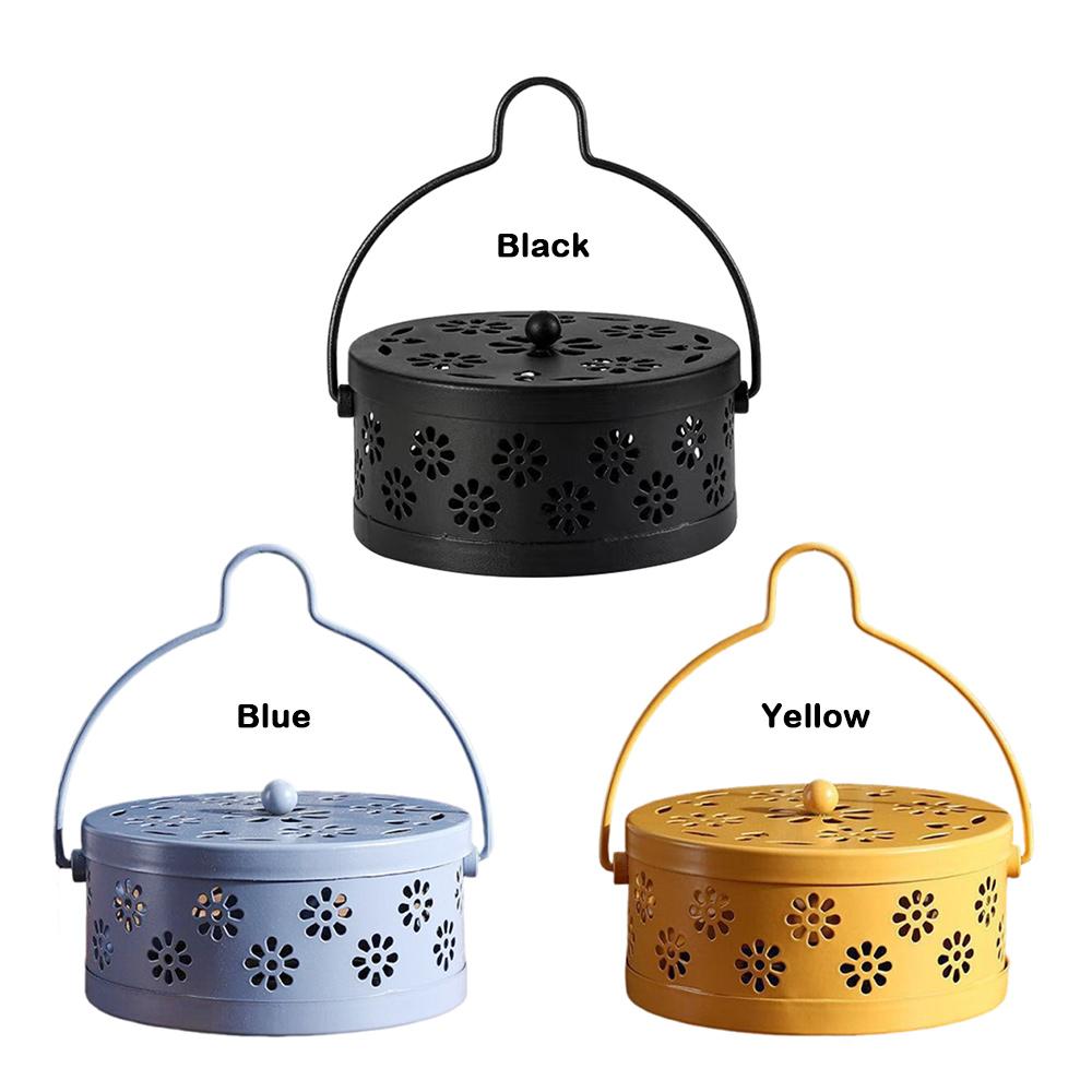 Cover Mosquito Coil Tray Holder Anti-fire Mosquito-repellent Holder Portable Incense Burner