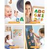 JoyCat Wooden Thick Alphabet Magnets for Toddlers Fridge Large Size Cute Animal Colorful ABC Magnetic Letters 26 Uppercase Letters Educational Toy